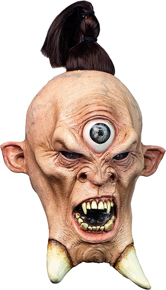 Ghoulish Productions Cyclops Tong Po Scary Halloween Latex Mask Monster