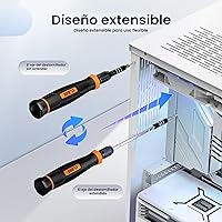 Vista 5 de JOREST Juego de destornilladores de precisión 152 en 1, regalos de herramientas para hombres, kit de herramientas magnético con puntas Torx Triwing