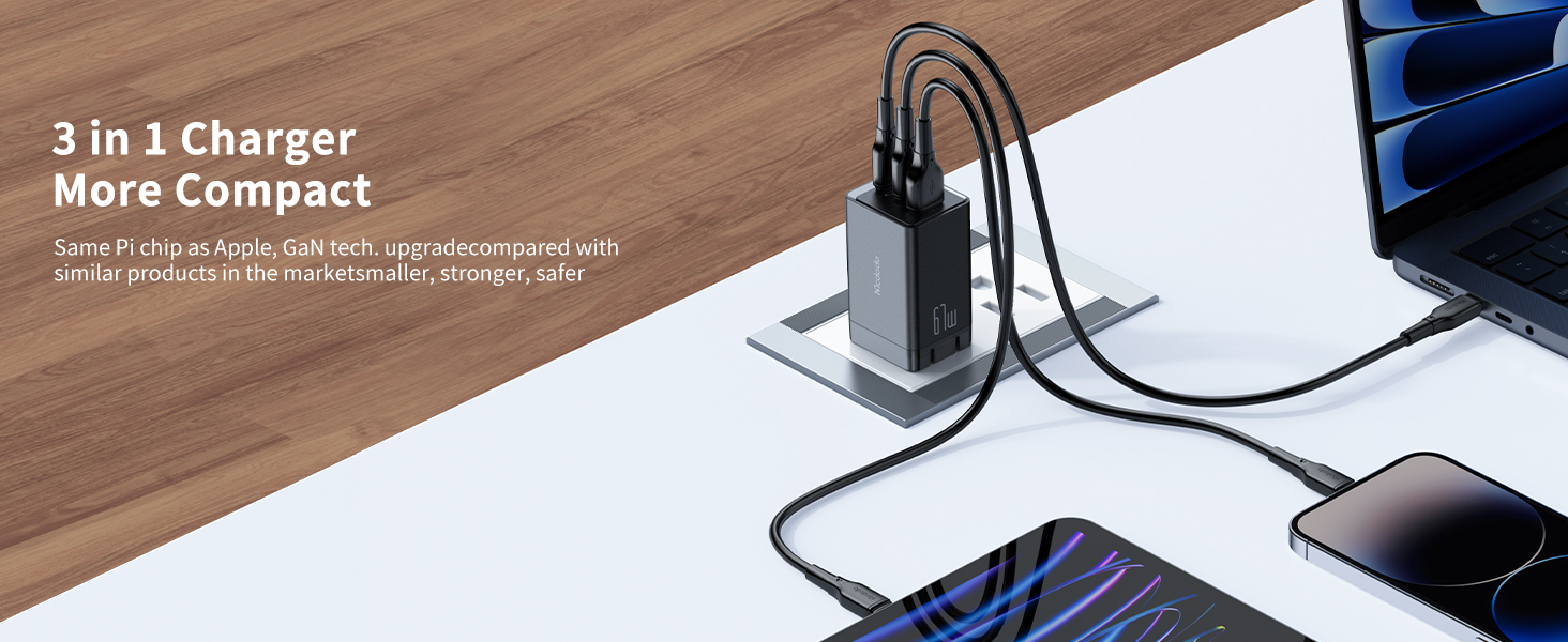 Ugreen brengt nieuwe Nexode 45W GaN-lader met intrekbare kabel uit
