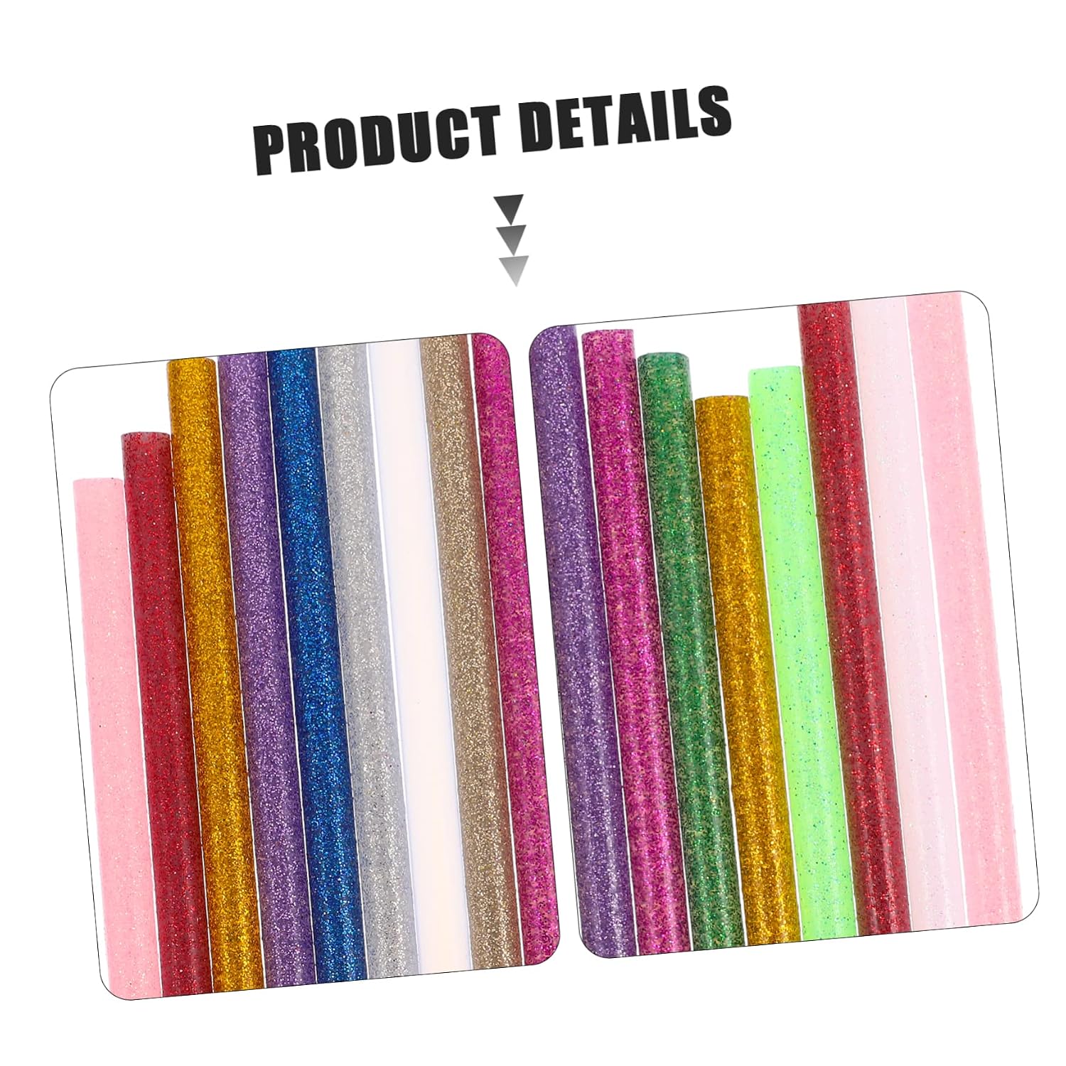 130Pcs Colored Hot Melt Glue Sticks for DIY Crafts Premium Adhesive Glue Rods Vibrant Colors for Handcrafting Scrapbooking and Home Projects