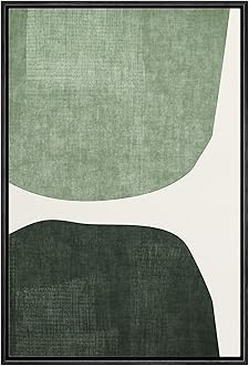 IDEA4WALL Framed Canvas Print Wall Art Multicolor Scientific Circle Diagram Geometric Shapes Illustrations Modern Art Chic Colorful for Living Room, Bedroom, Office - 24"x36" Black