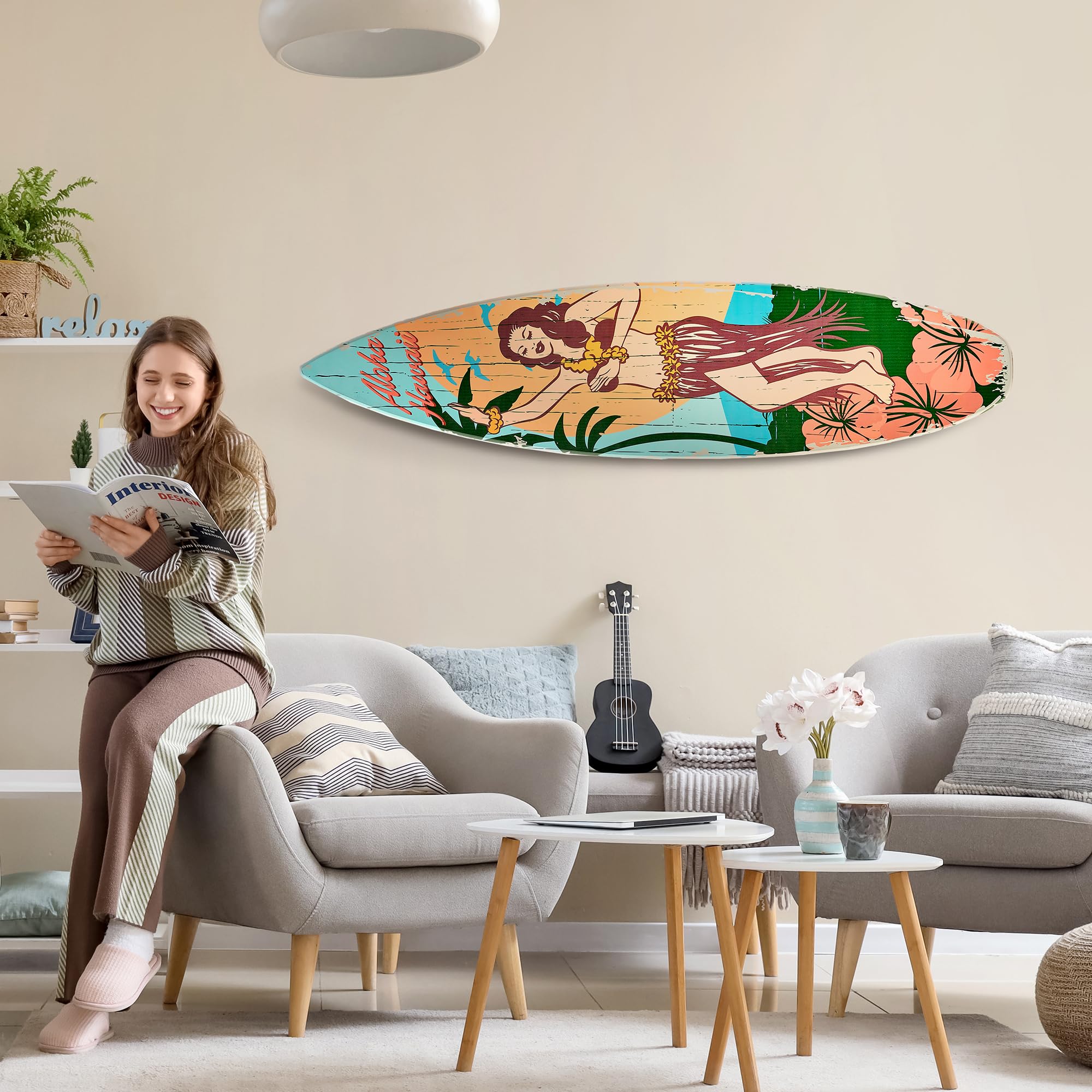 Surf Line hawai サインディスプレーボード Surf Riders - Surfboard
