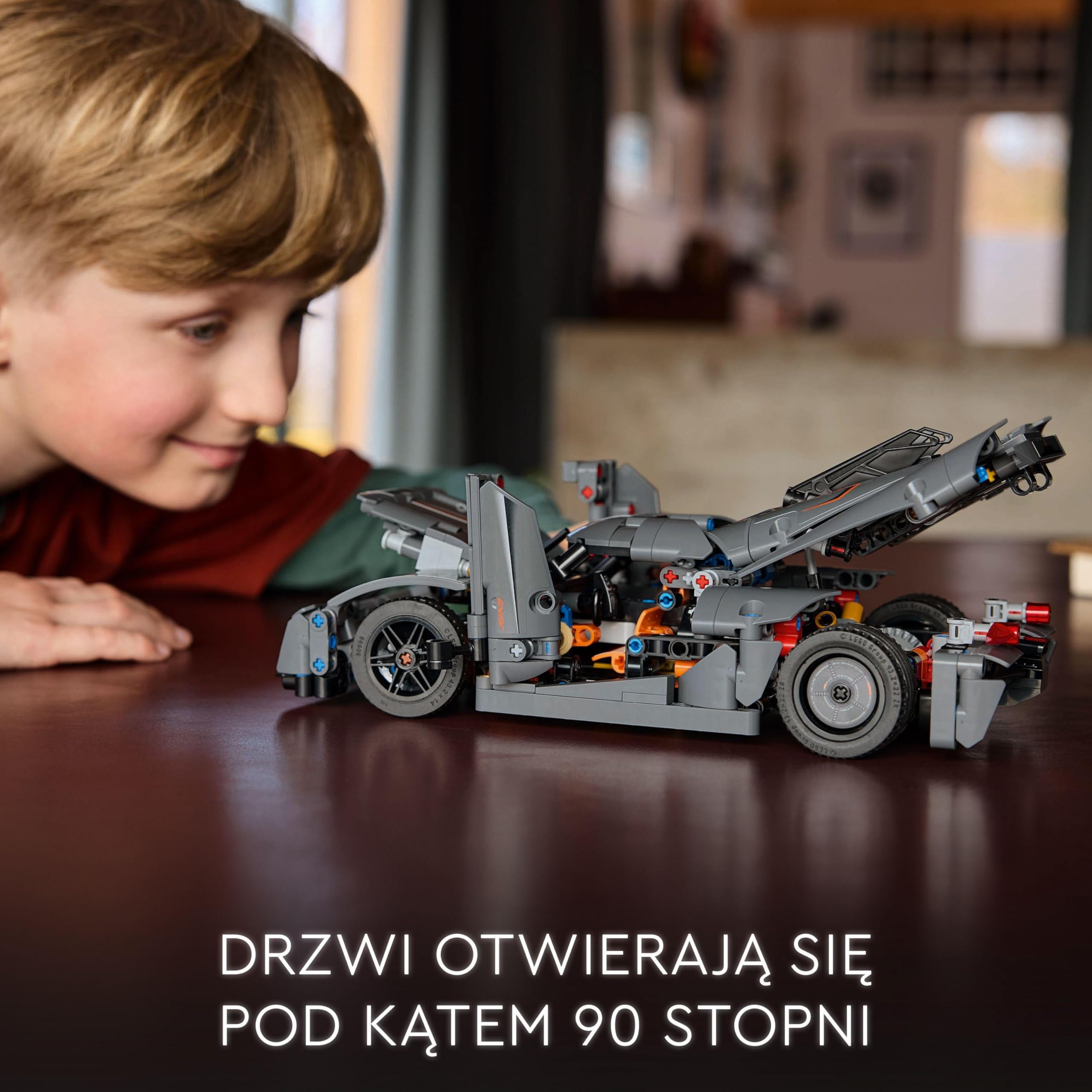 LEGO Technic Szary hipersamochód Koenigsegg Jesko Absolut 42173 | Model samochodu, klocki konstrukcyjne Technic dla dzieci, prezent dla fana motoryzacji 10+, 801 elementów
