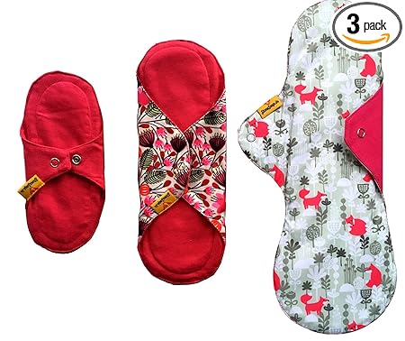 Stonesoup Petals Reusable Eco-Friendly Mandya Cloth Menstrual Sanitary Pads For Women (3, Small, Medium, Large)