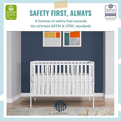 Miniatura 2 de Dream On Me Synergy cuna convertible 5 en 1 en color blanco con certificado Greenguard Gold Aguamarina, Negro, Cherry, Gris fresco, Emerald,