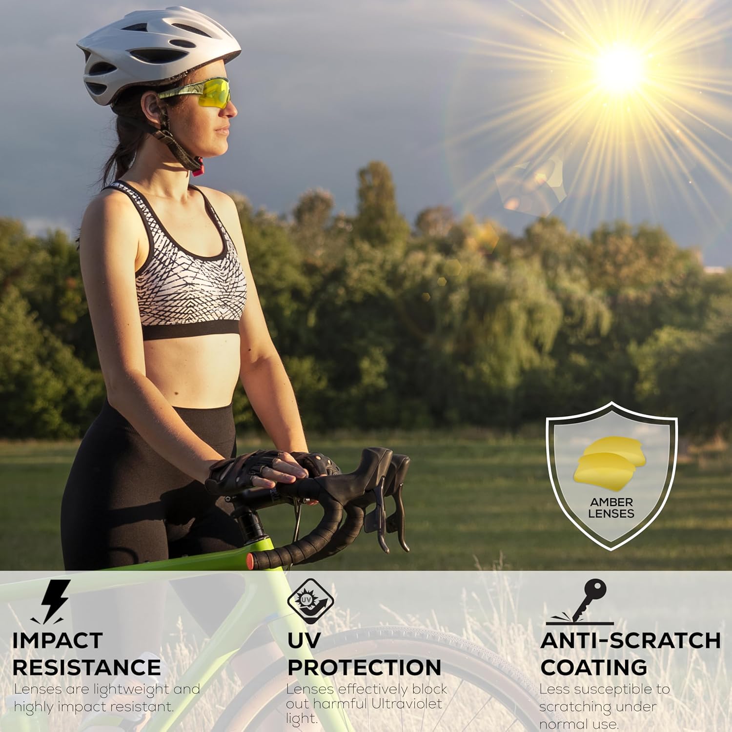 BISON LIFE(バイソンライフ) CamoJax アウトドア安全メガネ 男女兼用 - 傷防止 耐風 目保護 アウトドア アクテ