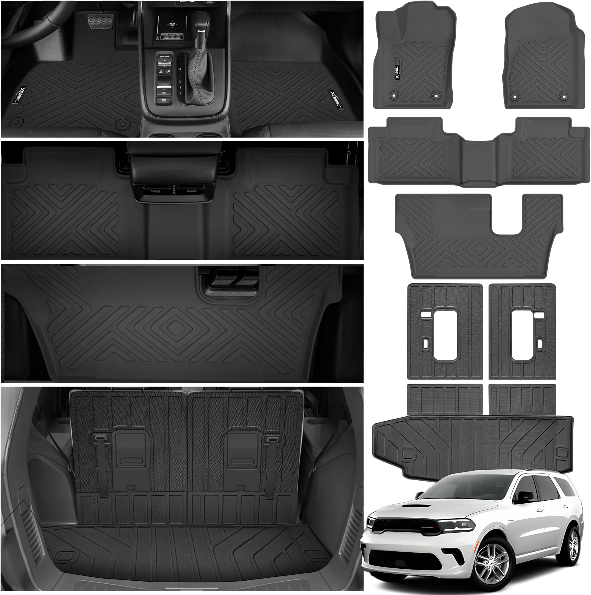 CreekT Floor Mats & Cargo Liner Back Seat Cover Protector