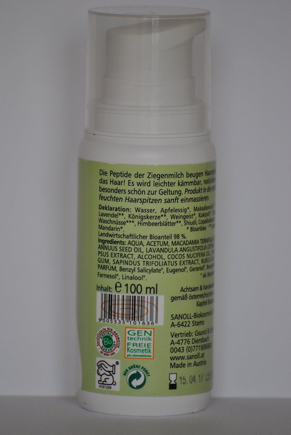 sanoll Capelli punte Crema Da Giorno 100 ML - Image 4