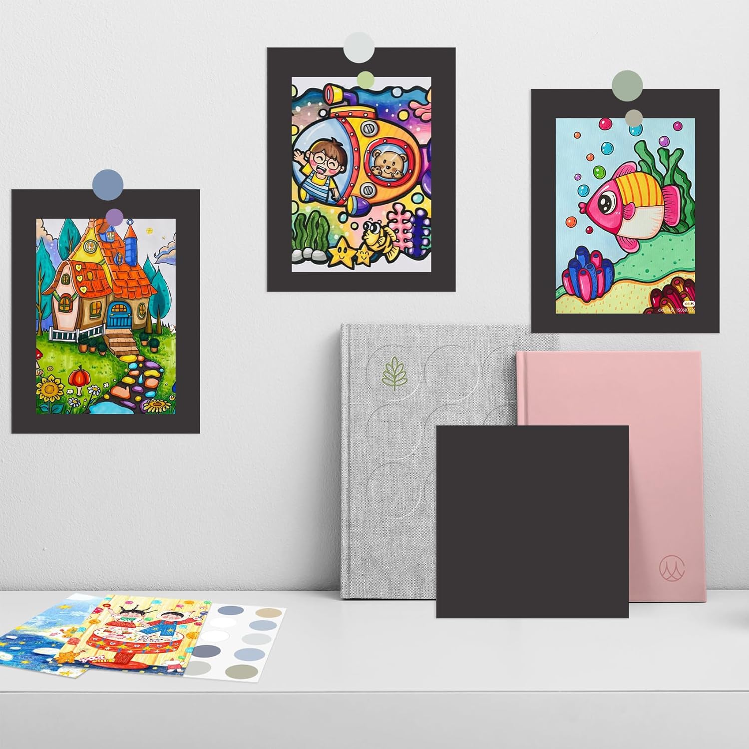 Frametory, Pack of 12 8x10 Uncut Mat Boards, Acid-Free Picture Backing Boards for Frames, Photos, Crafts (Black) - Image 7