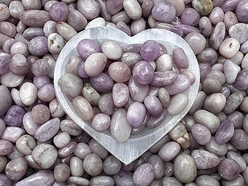 Miniatura 5 de GAF TREASURES Piedras pulidas de kunzita al por mayor, piedra preciosa natural pulida de la kunzita, rocas pulidas kunzita (Kunzita, 0.25 libras)