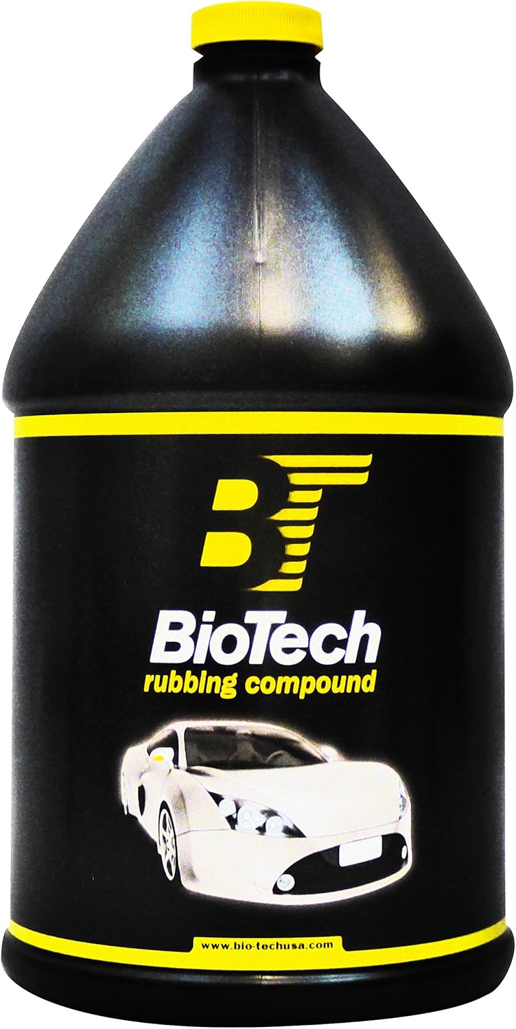 BioTech Rubbing Compound, Strong Cutting, Produces no dust on Removal, Removes Medium to Heavy Scratches and Oxidation, Dries Fast for a Quick and Easy Detail (128 oz)