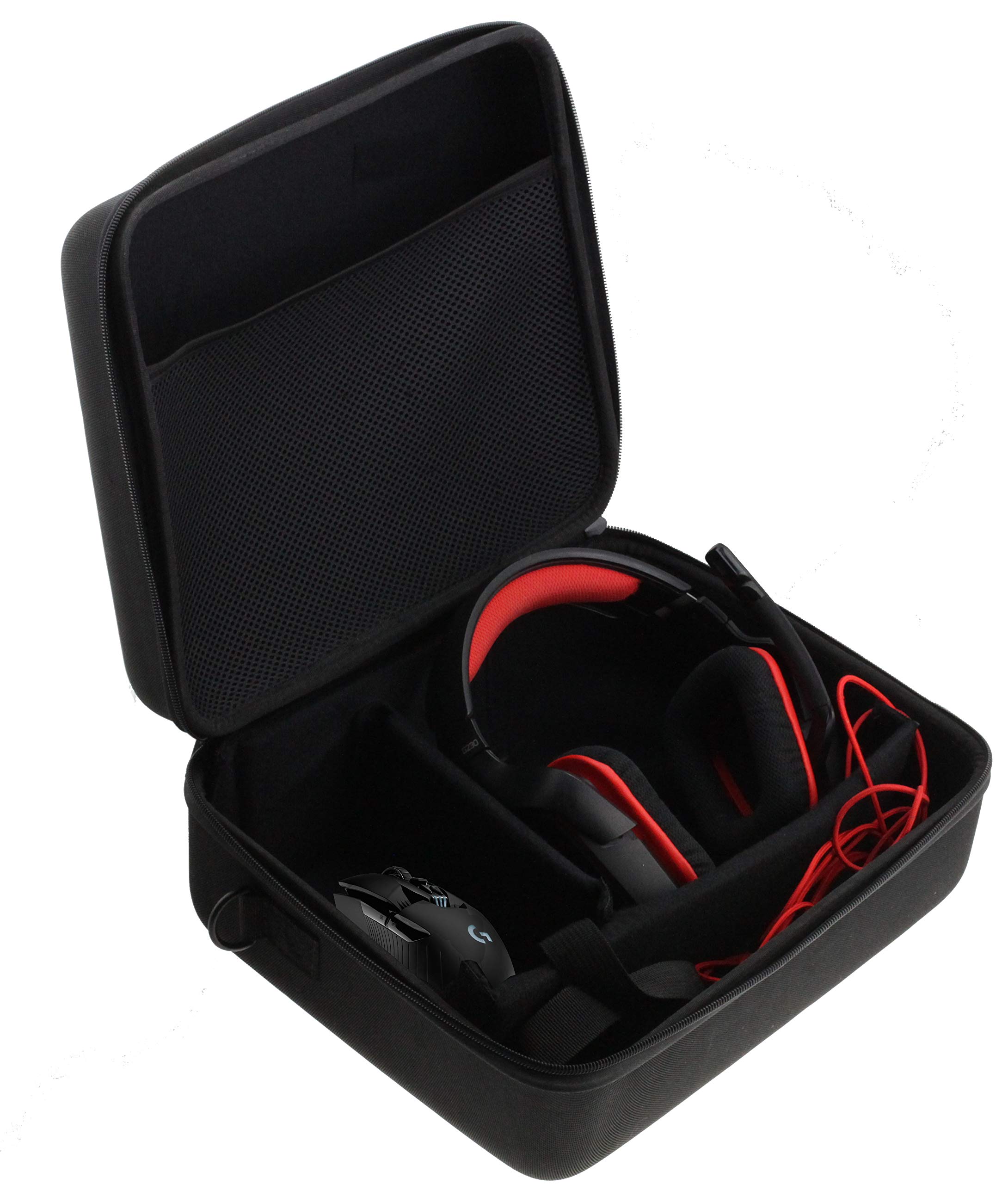Navitech Schwarze Hartschalen-Tragetasche für Gaming-Headset und Kopfhörer, kompatibel mit Plantronics Rig 800LX [Videospiel]