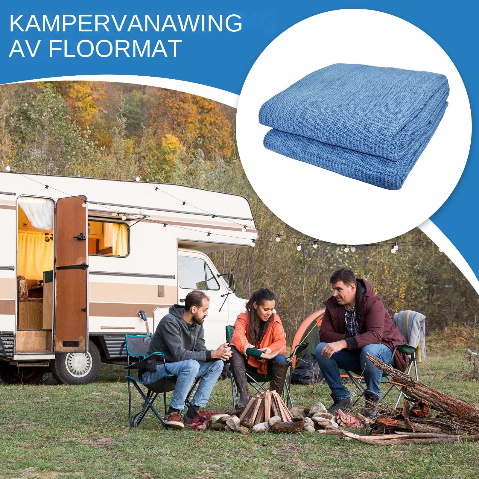 Alfombra de piso para camping | Alfombra de toldo para al aire libre, alfombra de dormir impermeable a prueba de arañazos para senderismo césped balcón