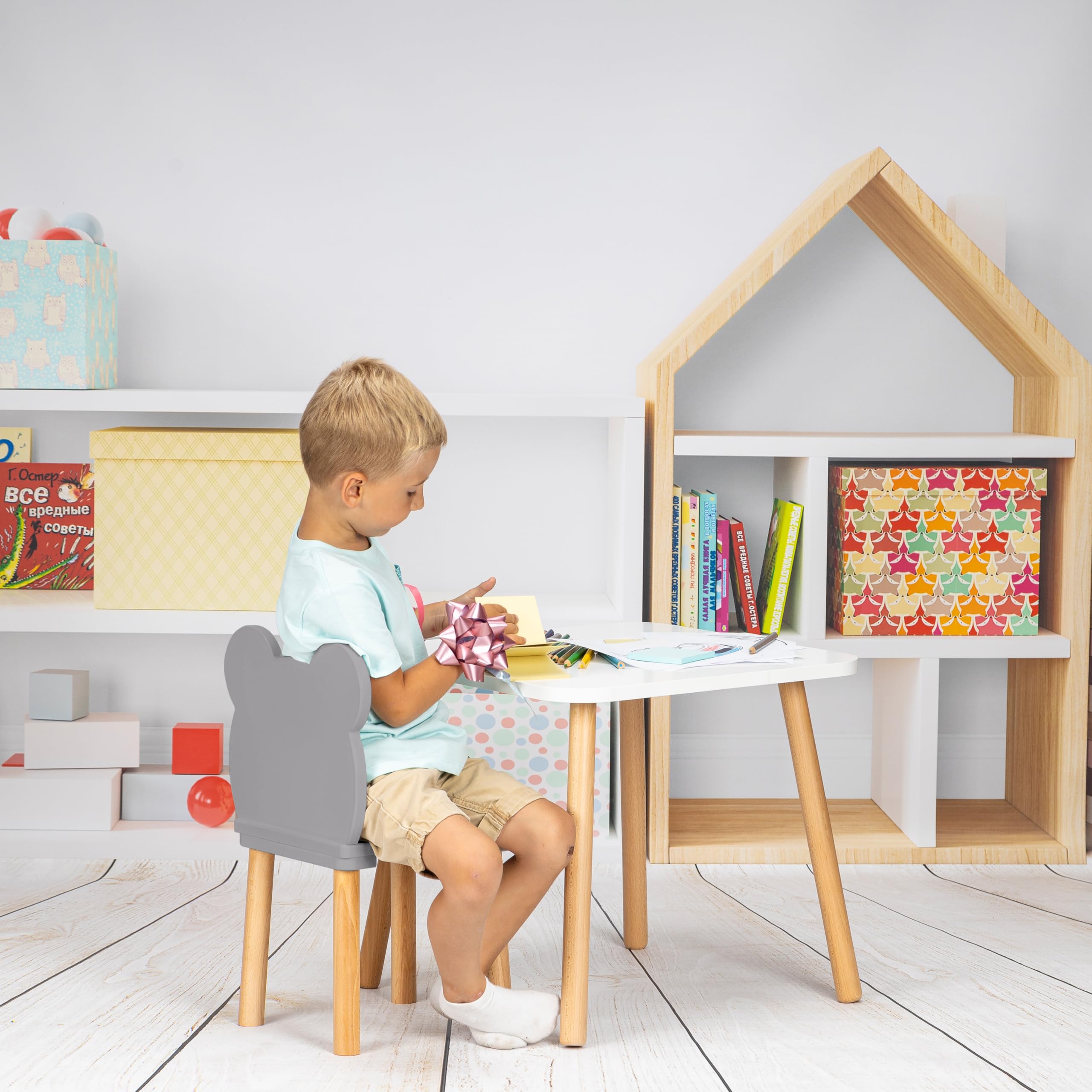 Stanza Ikea Giochi Bimbi Legno Poltroncina Bimbi Tavoli Per