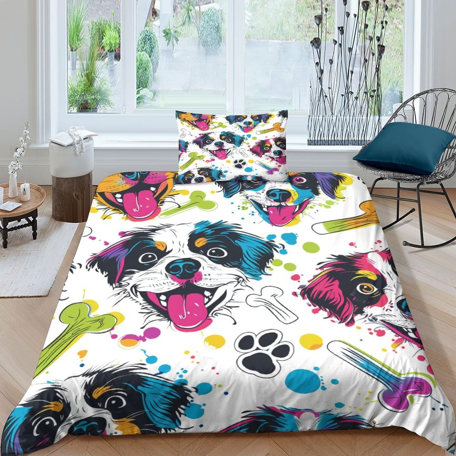 Parure Shih Tzu fermeture éclair invisible housse microfibre