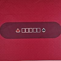 Vista 7 de BALIKEN Texas Holdem - Tapete de fieltro profesional de 108 x 56 pulgadas, a prueba de polvo, lavable e irritable