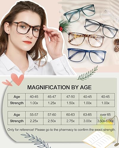 Miniatura 5 de MARE AZZURO Lentes de lectura de gran tamaño para mujer, ligeros, grandes lectores 1.0 1.25 1.5 1.75 2.0 2.25 2.5 2.75 3.0 3.5 4.0 5.0 6.0