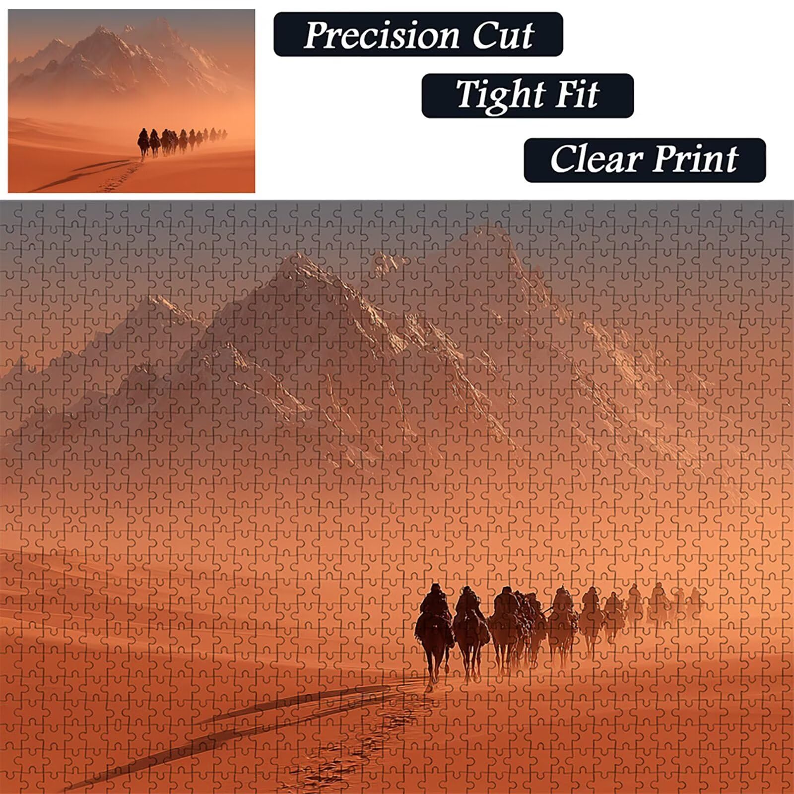 Desierto Puzzle Madera 4000 Piezas, MontañA Puzzle Adultos con Caja 141x87cm, Rompecabezas Desafiante, para Hombres Mujeres Adolescente, Juegos de Rompecabezas Creativos, Decoracion Hogar, 8-2421