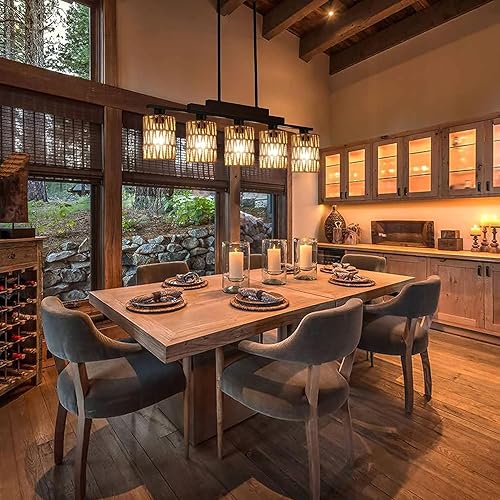 Miniatura 7 de Paquete de 4 pantallas de lámpara de ratán, reemplazo de pantalla de mimbre pequeña retro, 6 pulgadas de altura, 4.9 pulgadas de diámetro, pantalla