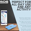 Bos Medicare Surgical Orthopedic Gel Insoles for Foot Comfort | Shock Absorbing Shoe Inserts for Daily Walking | silicone Cushion Support Pads | Unisex Foot Care Soles – Blue Pair (Medium) gallery image