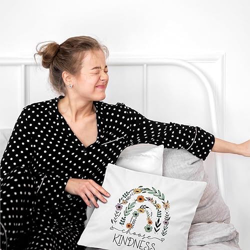 Miniatura 7 de Be Pretty - Funda de almohada, con citas positivas, 18 x 18 pulgadas, fundas de almohada para sala de estar, dormitorio, universidad, sofá y cama,