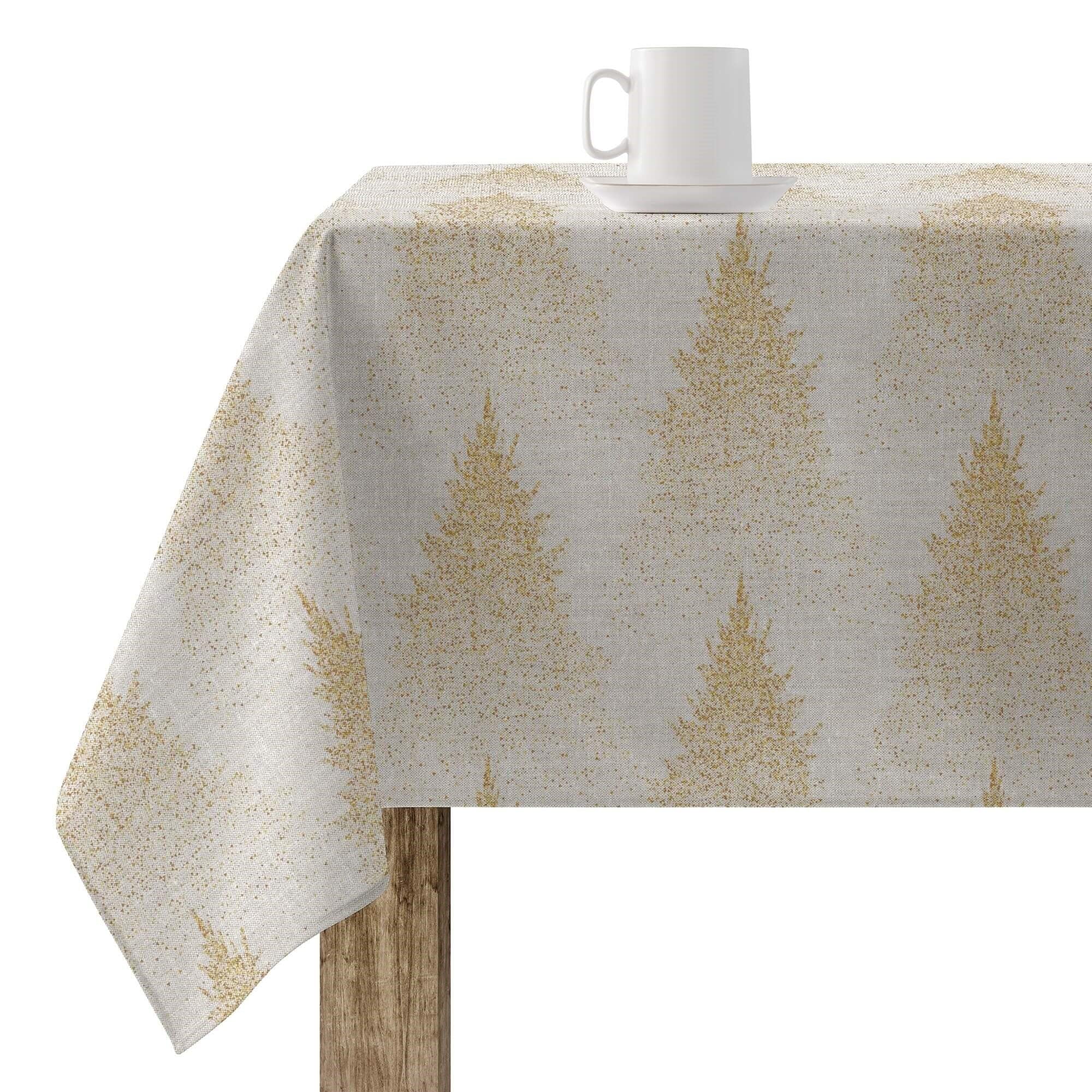 BELUM | Mantel Navidad 100x140 cm 100% algodón resinado Antimanchas (Tacto no plastificado) Modelo Merry Christmas 72