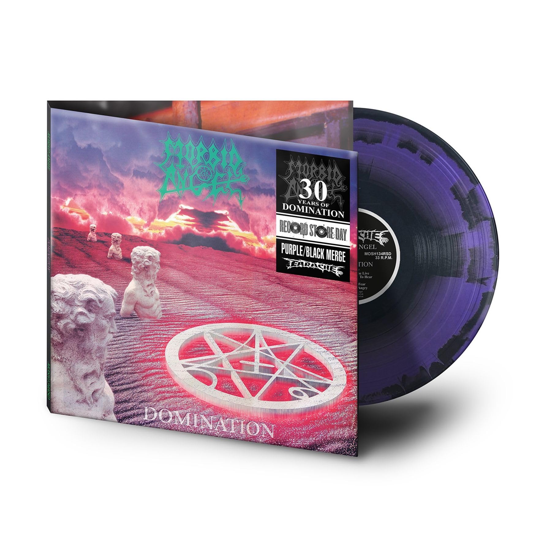 Morbid Angel - Domination (Purple&Black Merge Vinyl LP 2025, Limited Edition)