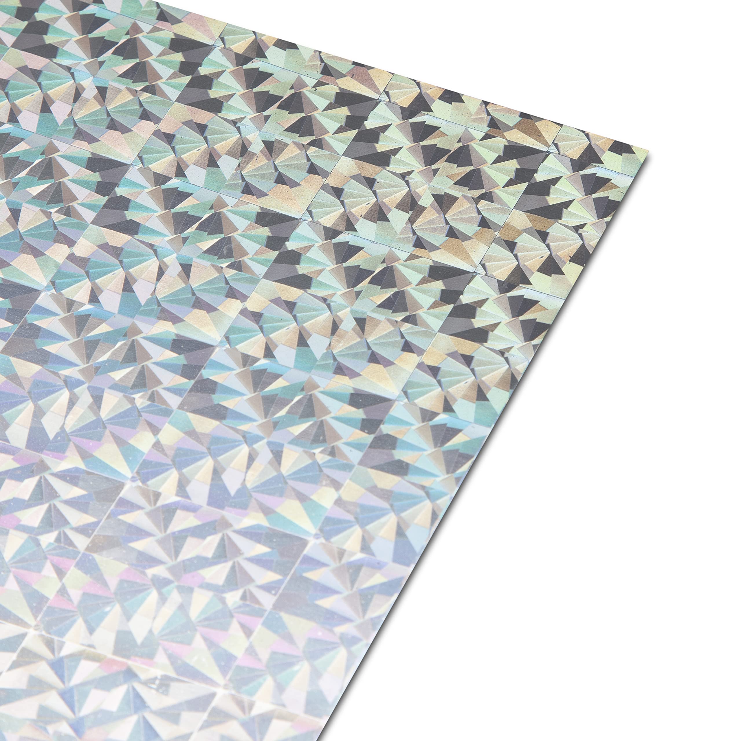 PaperCutz A4 Card Holographic Silver - Pack Size : 10 Sheets Diamonds โ image 1