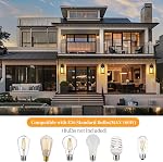Grandes lumières murales extérieures de 16'' 2-Packs, Accessoires d'éclairage extérieur noir moderne, étanches à l'extérieur Sconces Porch Light pour la maison murale Mount, Lanternes murales de ferme pour porte avant, Patio, Garage