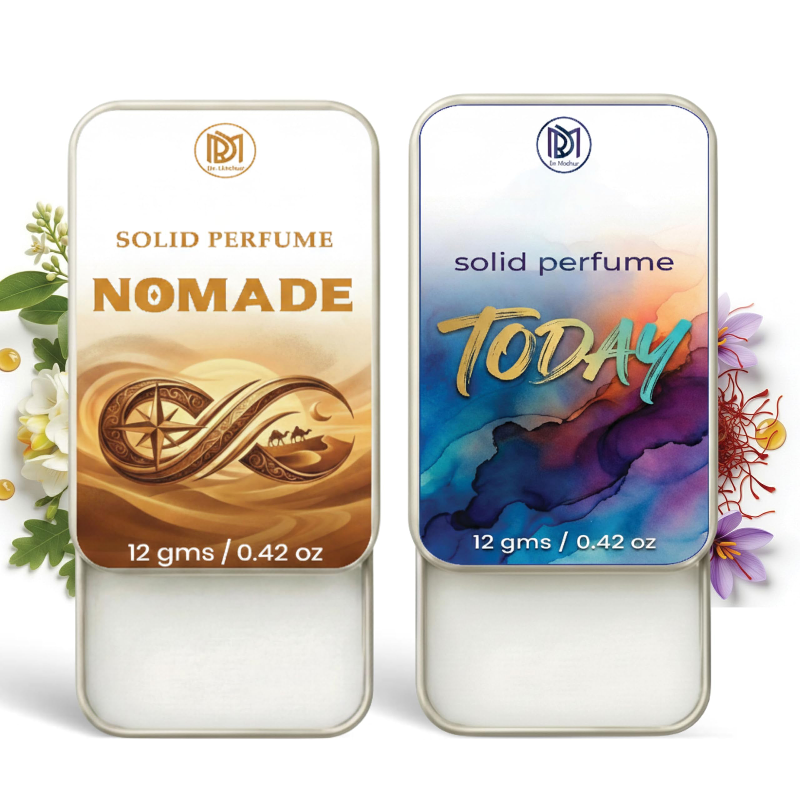 Dr.Mashur Solid Perfume |Nomade&Today Alcohol Free Wax Perfume Balm, Long Lasting | Pocket Tin 12g, Pack Of 2| Non Greasy Smooth Glide, Travel Friendly Men And Women-image-23