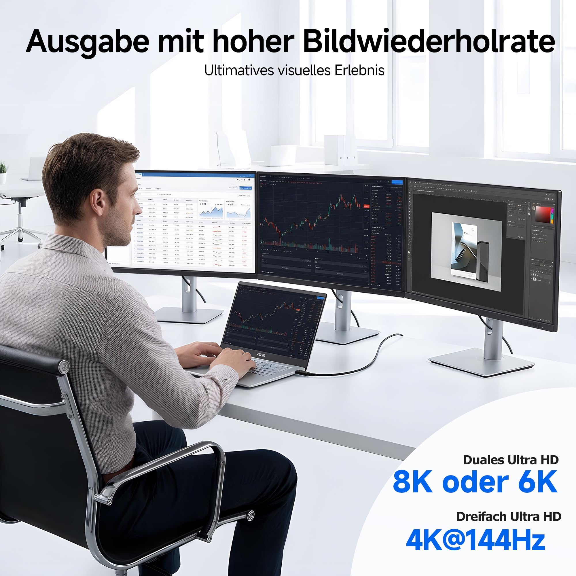 Cable Matters [Intel zertifiziert] Aktives Thunderbolt 5 Kabel 2 m, 80Gbps mit bis zu 120Gbps Bandwidth Boost, 240W USB PD 3.1, 8K Video, kompatibel mit Thunderbolt 4/3, USB4 und USB-C
