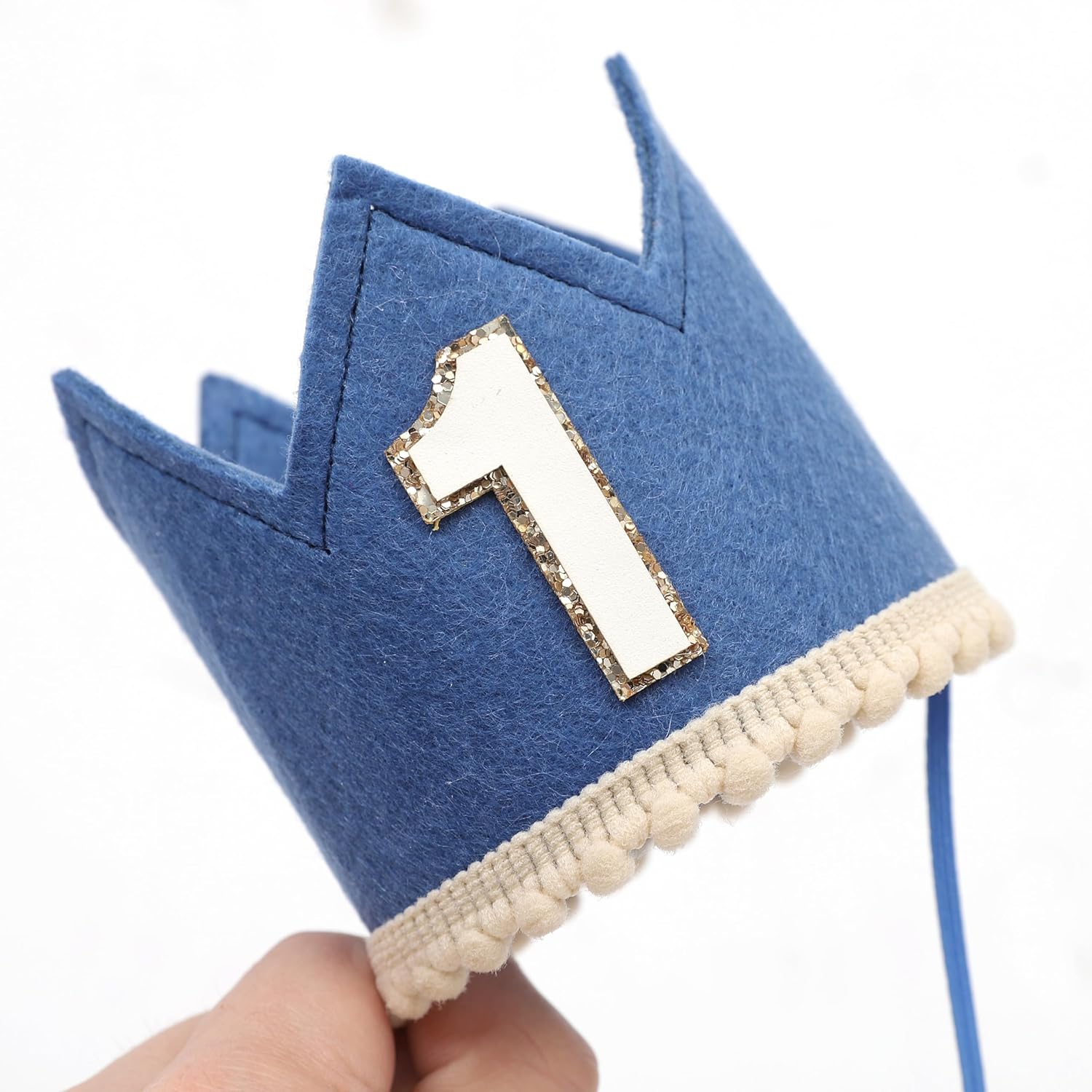 Simple 1st Birthday Party Crown - Classic First Birthday Hat, Unisex One Birthday Decor for Photo Props - Image 7