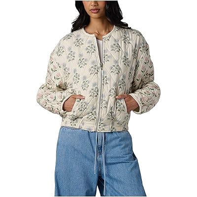 Blank NYC Block Party Quilted Bomber Jacket multicolor