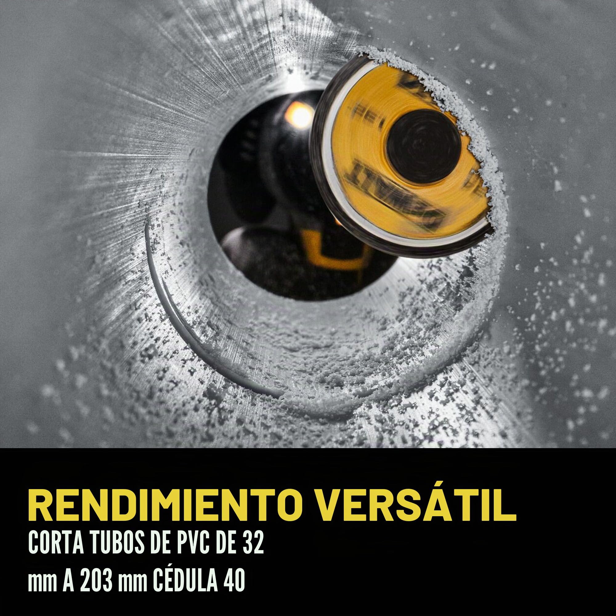 DEWALT Impact Connect - Cortador de tuberías, cortador de PVC, rueda de corte de grano de diamante (DWAIPCIR)
