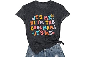 Mama Shirt: Cool Aunt T-Shirt for Women, Summer Casual Short Sleeve Tee Tops