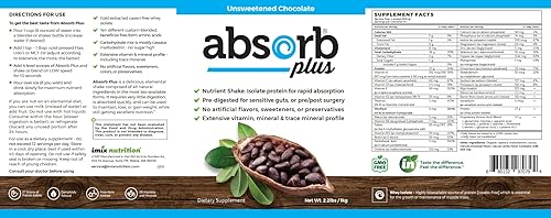 Miniatura 64 de Proteína aislada: suplemento dietético para mejorar la salud intestinal, apoyo nutricional adicional, sin OMG, sin gluten, sin lactosa, sin caseína