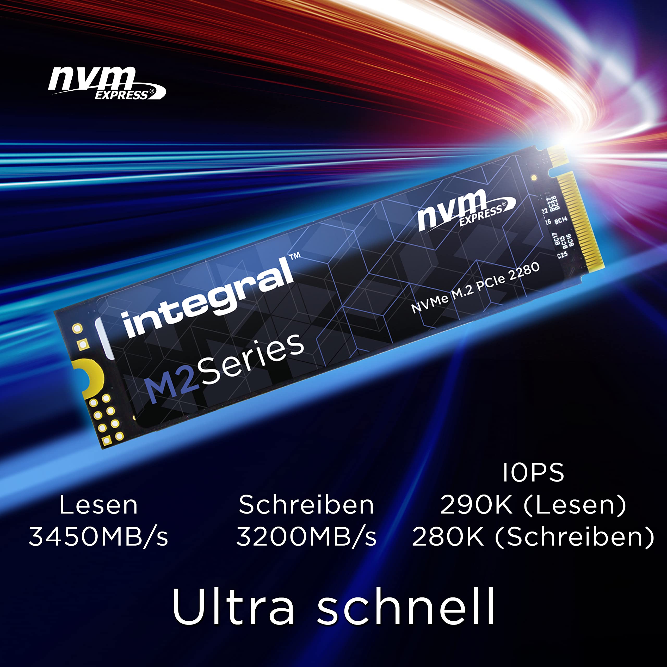 Integral Dysk SSD NVME M.2 2280 PCIe Gen3 x 4 R-3350MB/s W-1350 MB/s M2 dysk SSD