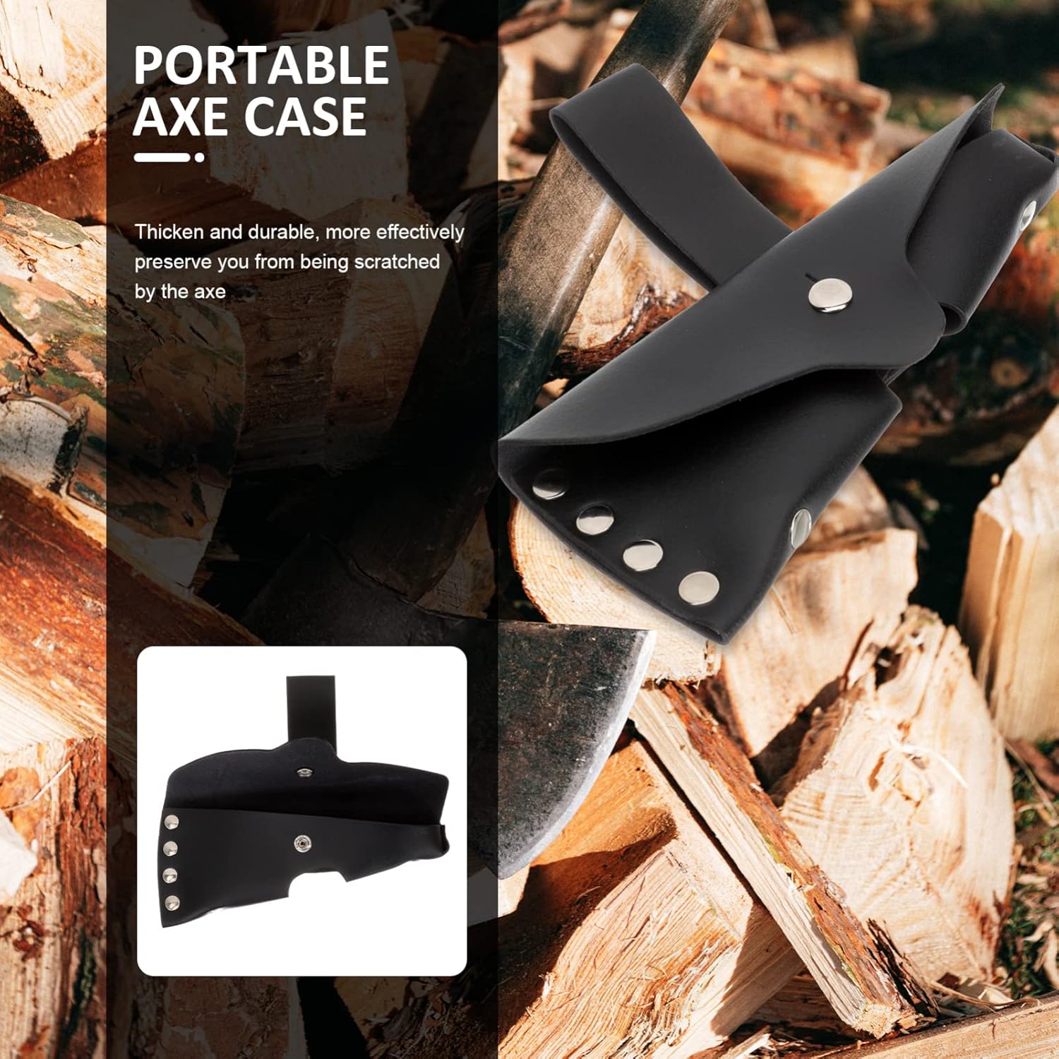 POPETPOP 3pcs Protective Cover for Portable Hatchet Durable Axe Protector Pouch for Camping Gardening and Outdoor Use Convenient and Functional Design for Safety and Style