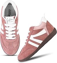 JM LOOKS Women's Lightweight Lace-Up Casual Sneakers Shoes for Women with Trendy Design & Extra Cushioning