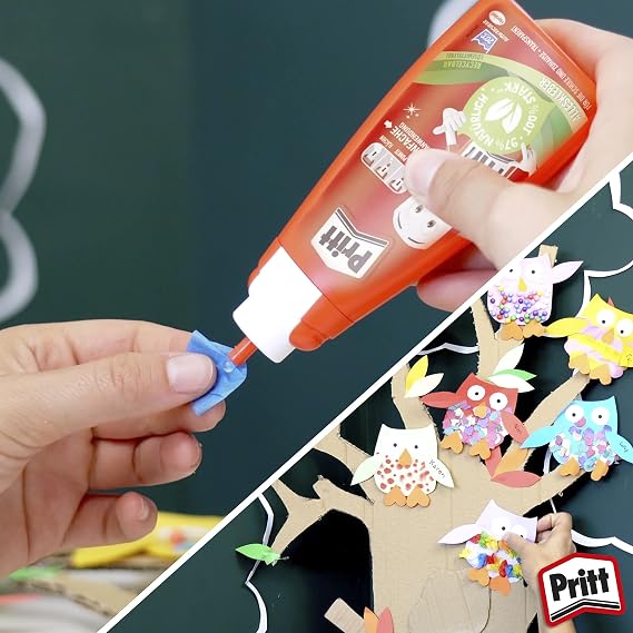 Pritt PAKA2, Purpose Glue for School and Leisure, 6 Bottles of 100 g, Transparent, Flaschen 6 x 100 g