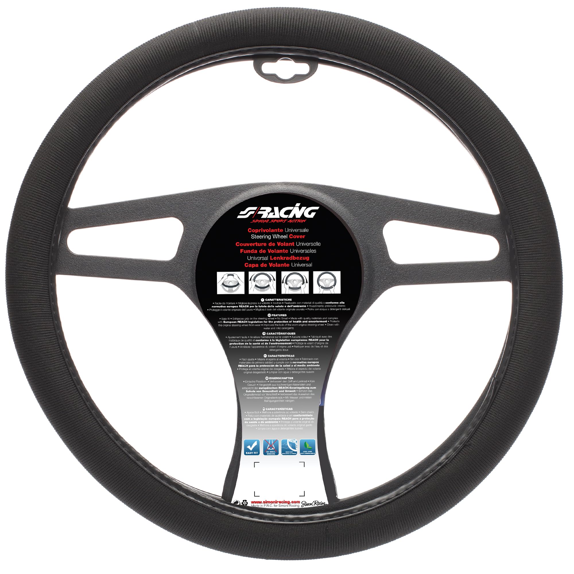 Simoni Racing CVT/11N Cheap 37 Universal Steering Wheel Cover