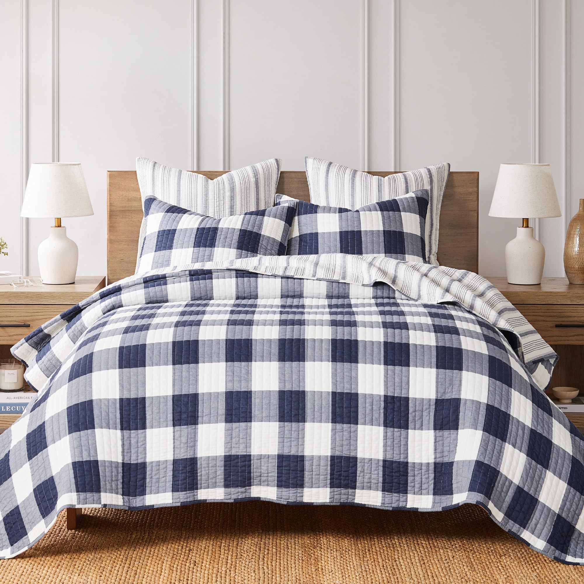 Levtex Home Casita White Quilted Fringe Euro Shams Set of Two (26x26 in