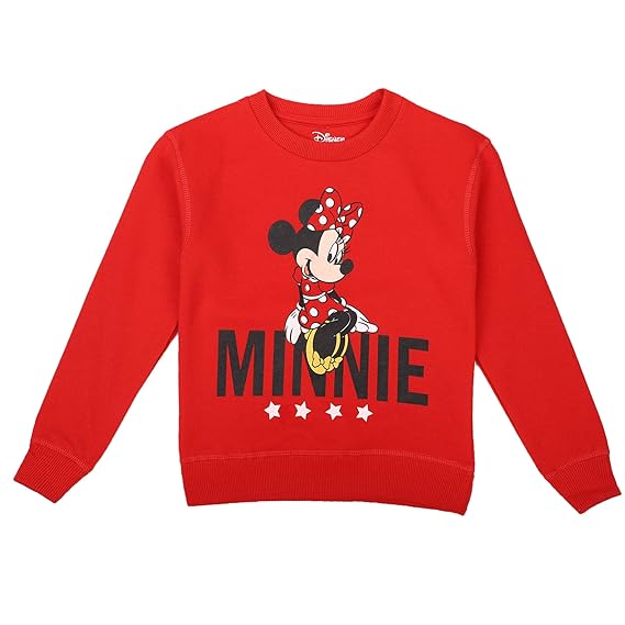Kidsville Mickey & Friends Red Color Girls Sweatshirt(11-12 Years)