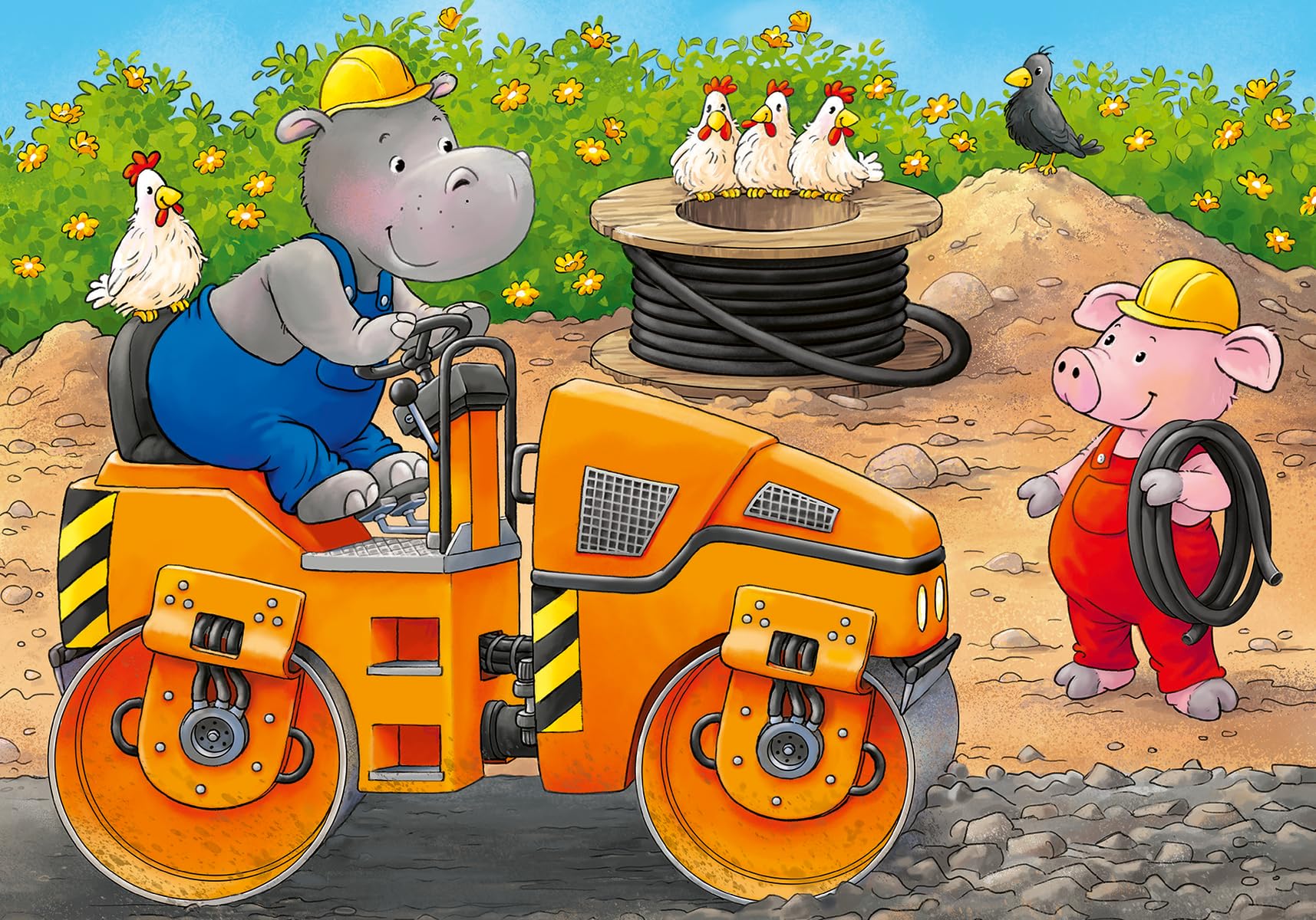 Ravensburger My First Puzzles, Construction Site Animals (2, 3, 4 & 5 piece) Jigsaw Puzzles for Kids 2 Years Up - Image 3