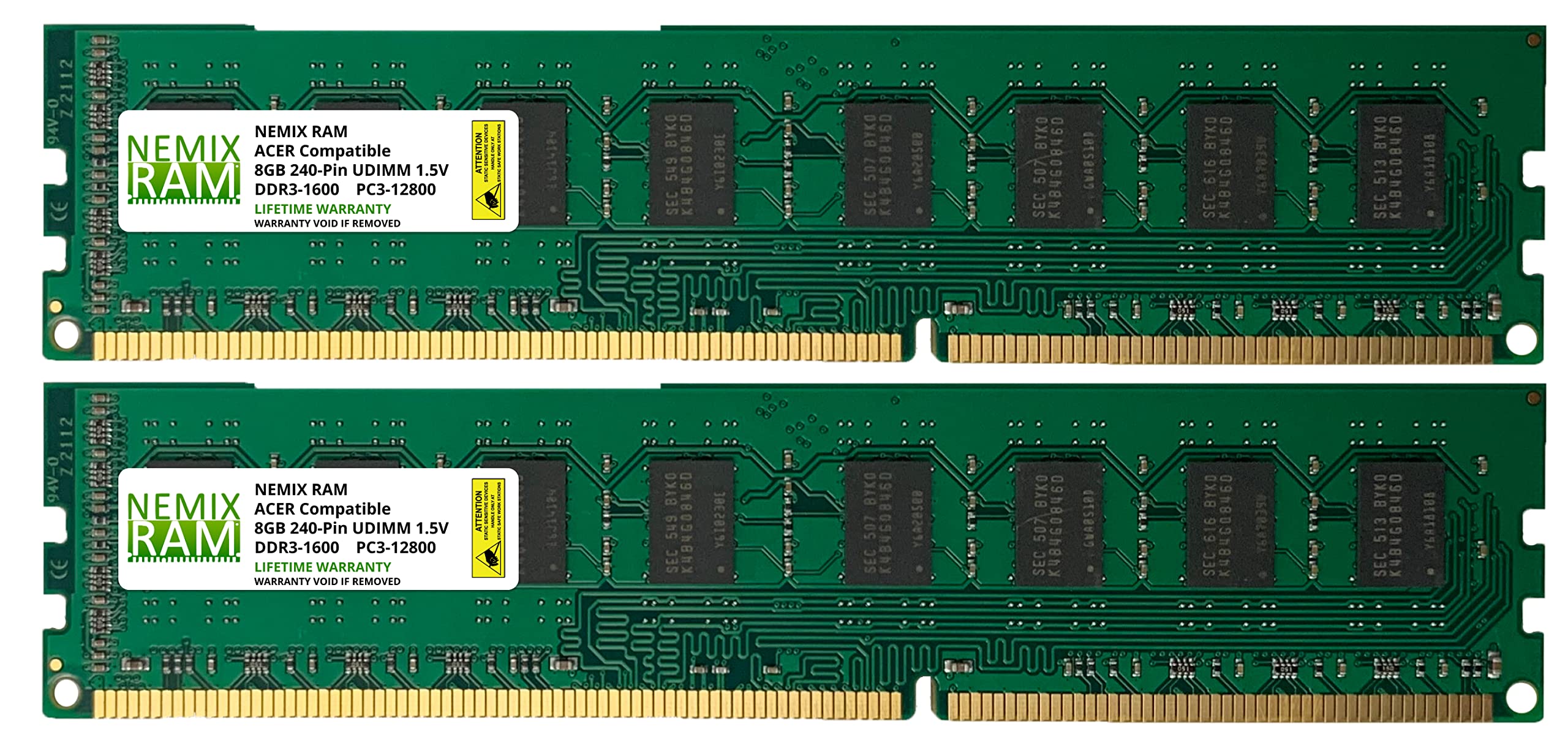 Amazon | NEMIX RAM 16GB 2X8GB DDR3-1600 PC3-12800 メモリー UDIMM