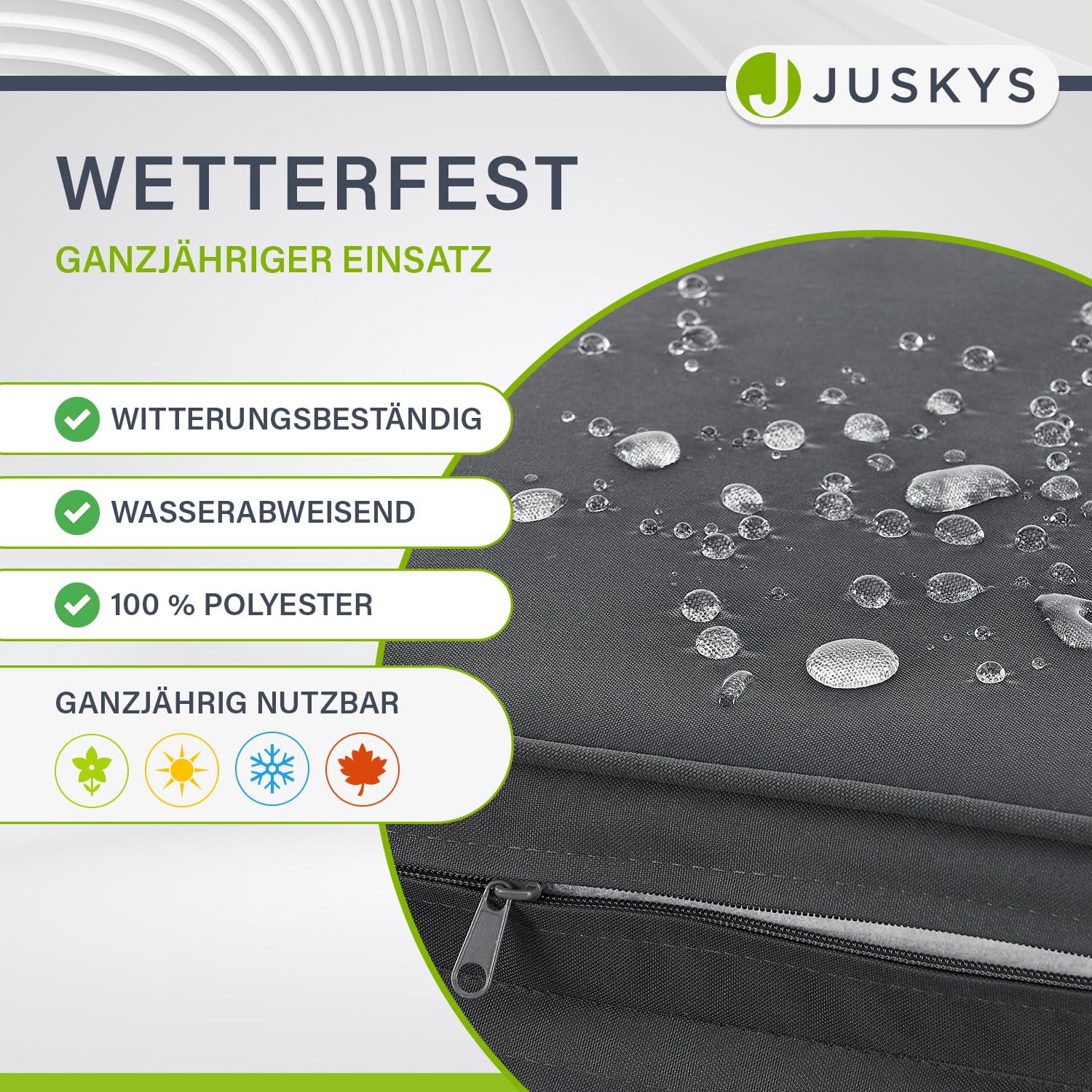 Juskys Polyrattan Doppelliege Syros - Garten Sonnenliege für 2 Personen - Outdoor Liege mit Dach & Auflagen - Kopfteil verstellbar - Grau-meliert