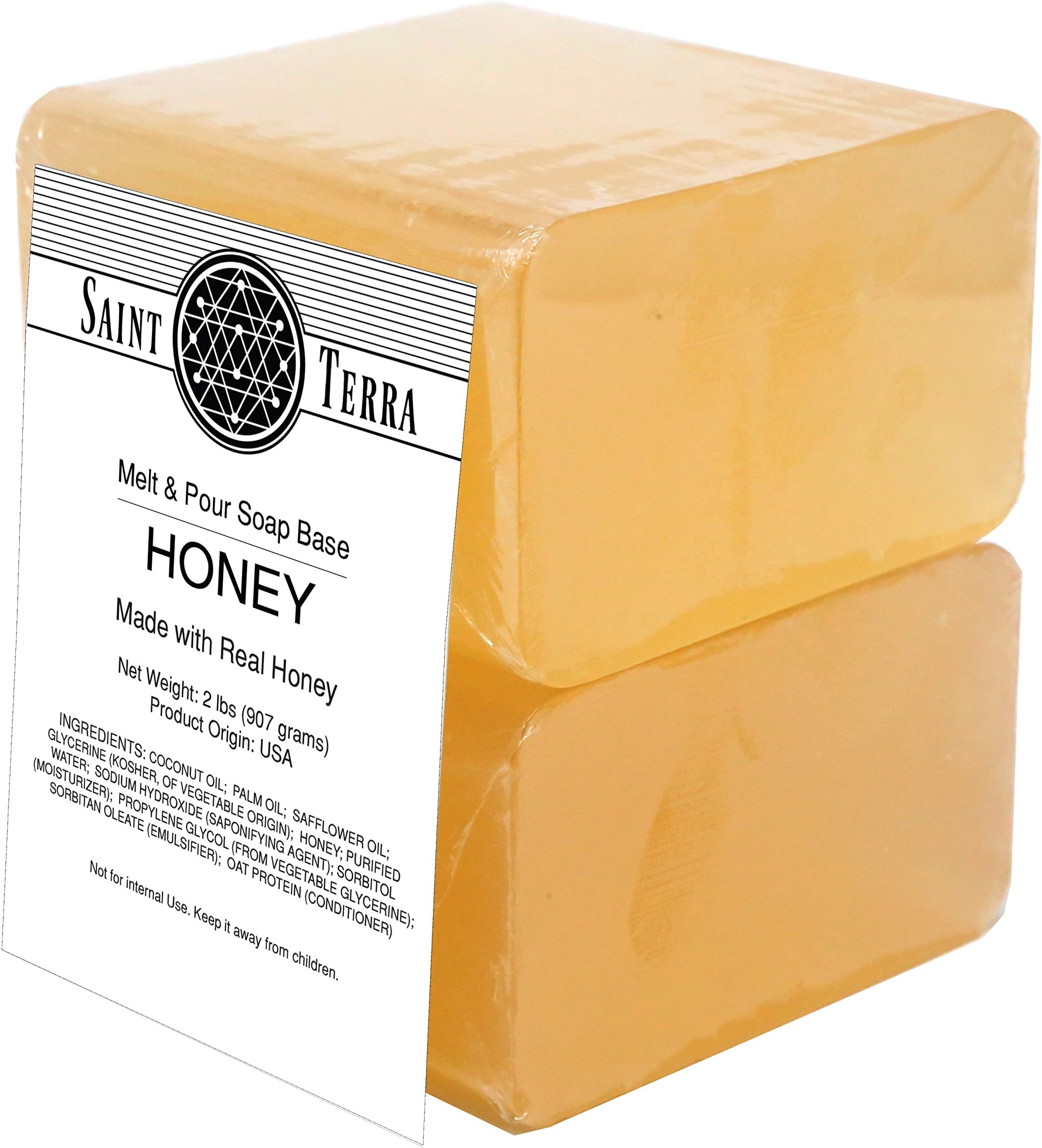 Saint Terra - Honey Melt & Pour Soap Base, 2 Pounds