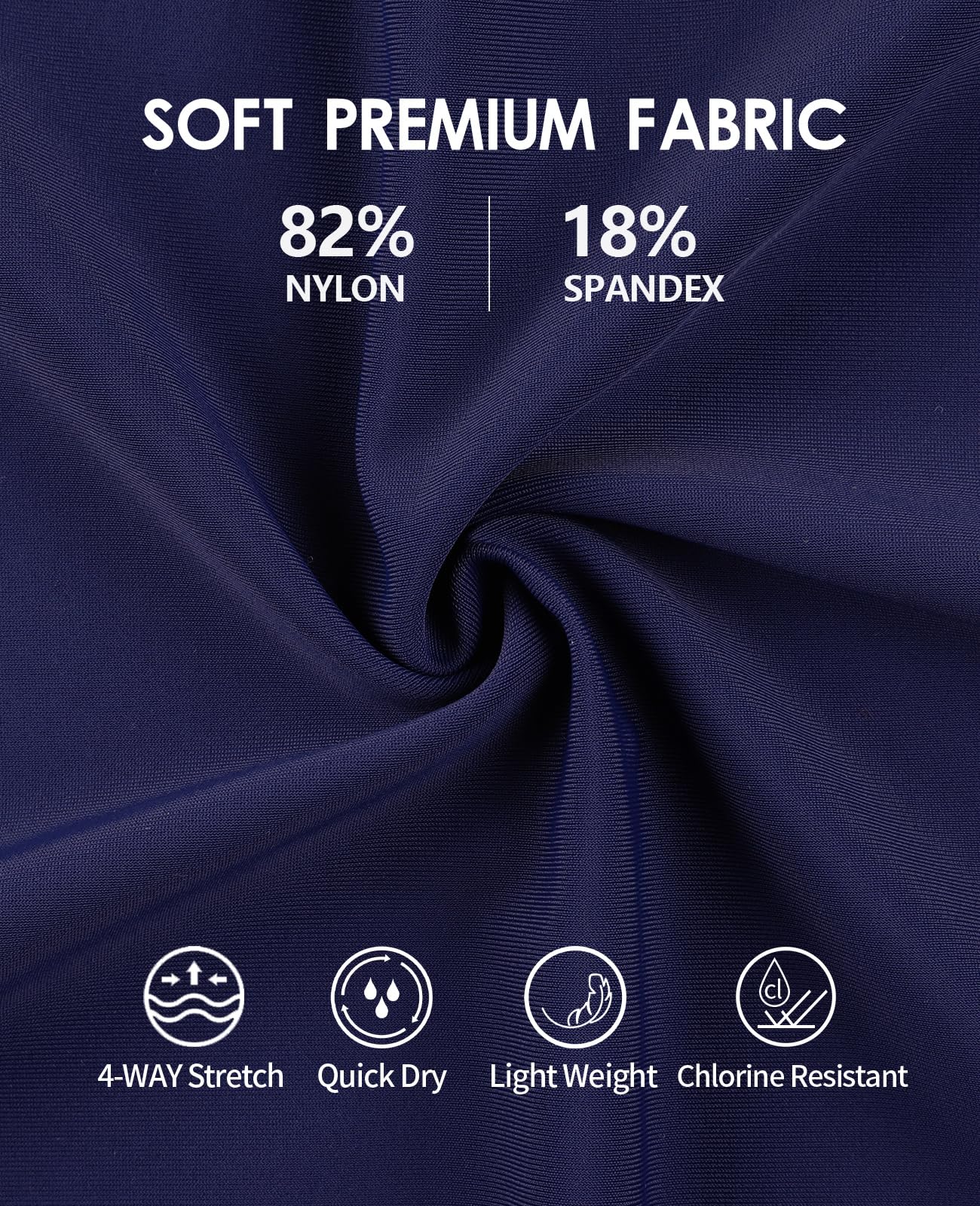 beautyin Costume da bagno intero da donna con cerniera frontale, costume da bagno sportivo con schiena incrociata