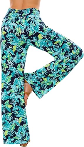 Miniatura 5 de Urban CoCo - Pantalones de estilo Palazzo y bohemios para mujer pantalones de pierna ancha