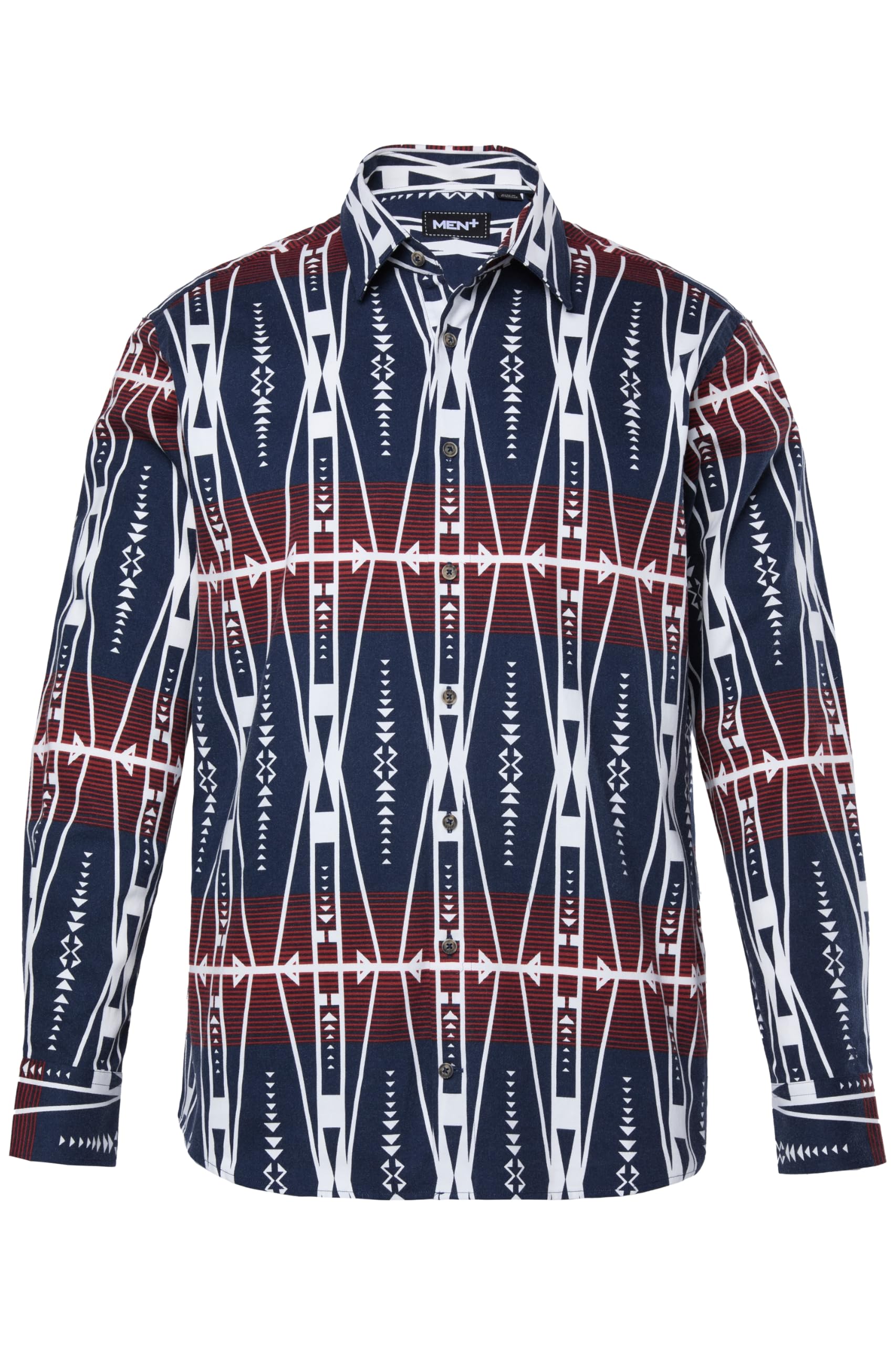 Men Plus Herren große Größen Übergrößen Menswear L-8XL Flanellhemd, Langarm, Kentkragen, Comfort Fit 842444